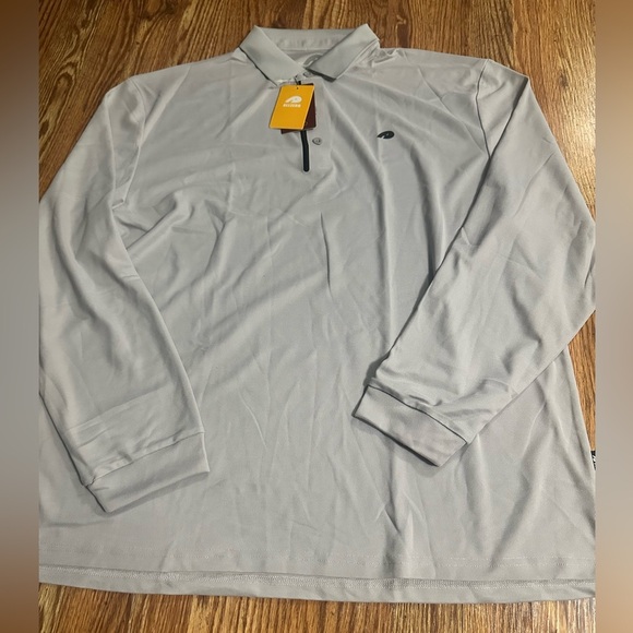 🆕 ALLZERO Mens Golf Polo Quick Dry Shirt Size XL (gray) - Picture 4 of 12